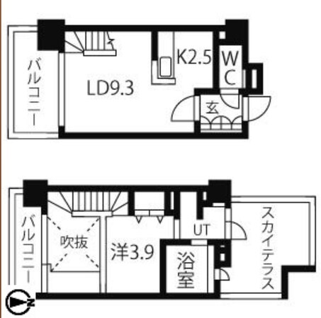 レオドールミレア新宿西落合の物件間取画像